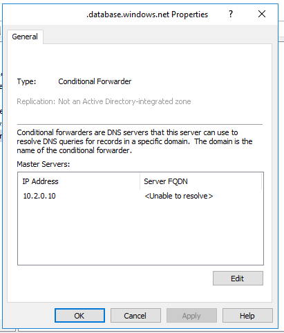 Conditional Forwarder